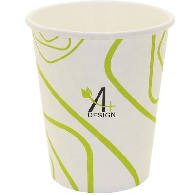 China Disposable Special Green Lines Design, Hot Paper Cup, Eco-Friendly, Blodegradable&Compostable 100% (8 0Z) for sale