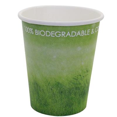 China 16 oz 12oz Biodegradable Custom Biodegradable PLA Coated Disposable Paper Coffee Cup For Hot Drink for sale