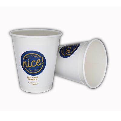 China Recyclable Manufacturers Supply High Quality Double Wall PE / PLA Coated Coffee Paper Cups for sale