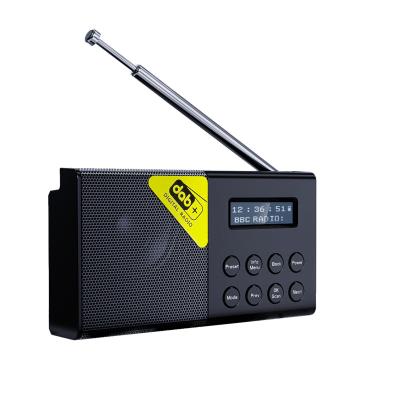 China Digital Display FM/DAB+/BT Digital Radio Portable FM Radio With Long Lasting Rechargeable Battery for sale