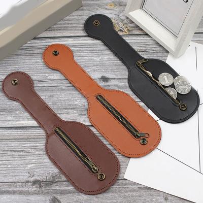 China Fashion Men Leather Waist Bag Belt Bag Vintage Women Multi-tool Coin Purse Outdoor Sports Self-Defense Anti-lost for sale