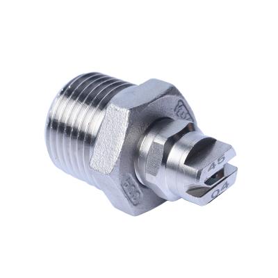 China Dust Collection Flat Fan Tee Uni Jet Flat Jet TP Spray Nozzle Stainless Steel Brass TP Tip Nozzle for sale