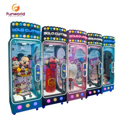 China Game Center Cutter 2 Solo Claw Crane Machine Arcade Game Vending Toy Crane Game Machine For Sale for sale