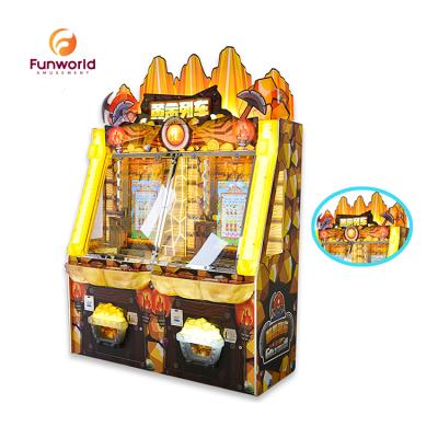 China Good price relaxation price gold train arcade game machine 2 player coin pusher kit price for sale for sale