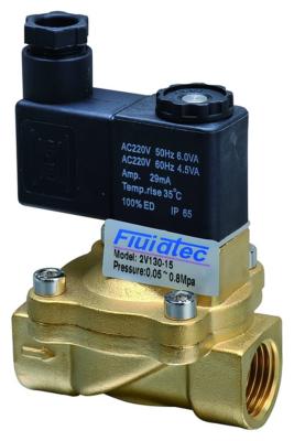 China Factory direct sales professional 2L series brass 2/2 way valve for air-gas control solenoid valves for sale