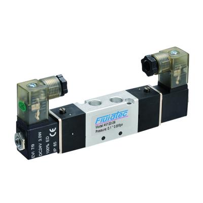 China Aluminum Pneumatic Electric Modulating Control Valves Solenoid Water Valve 4V 4A Pneumatic Control Valve for sale