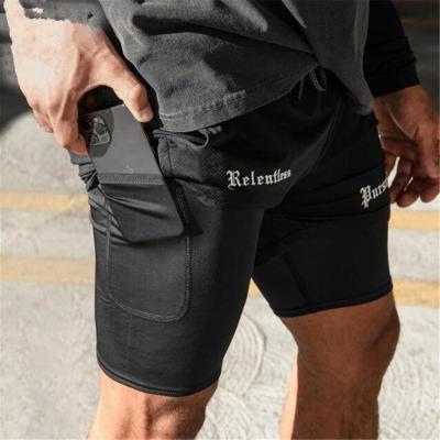 China 2022 QUICK DRY Running Shorts 2 Summer Men In Sports 1 Jogging Fitness Shorts Training Men's Gym Quick Dry Shorts Sport Gym Short Pants for sale