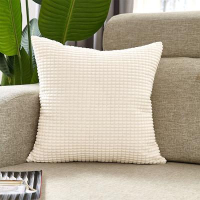 China 2021 Anti-Static New Corduroy Pillowcase Corn Kernel Plush Bed - And - Breakfast Sofa Cushion Cover Ins Nordic Lightweight Luxury Pillowcase for sale