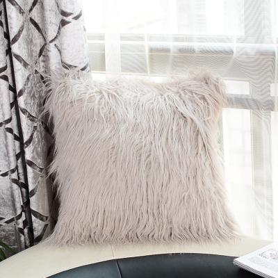 China Good Price Simple Custom Home Textile Fur Cushion Cover Top Quality For Sofa for sale