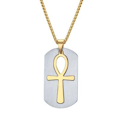 China Lead Free / Nickel Free Hot Sale NJ Personalized Original Stainless Steel Charm Pendants Gold Cross Engraved Pendant Jewelry for sale