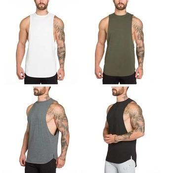 China QUICK DRY Good Quality Men's Gym Fitness Sport Wear Gym Vest Muscle Clothing Sleeveless Tank Tops for sale