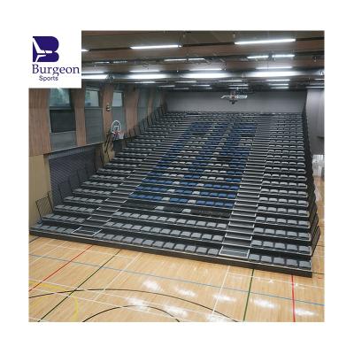 China Indoors Hall Indoor Used Retractable Bleacher Fabric Seat Seating Upholstery For Auditoriums for sale