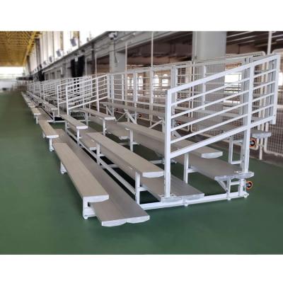 China Outdoor And Indoor Used Lightweight Aluminum Temporary Playground Grandstand With Double Foot Planks for sale