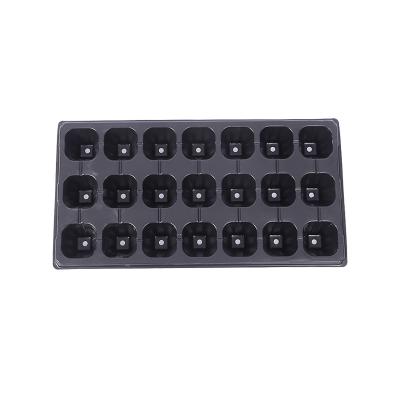 China Eco-friendly Seed Planting Agriculture Greenhouse 21 Cell Tomato Watermelon Onion Succulents Seedling Trays for sale