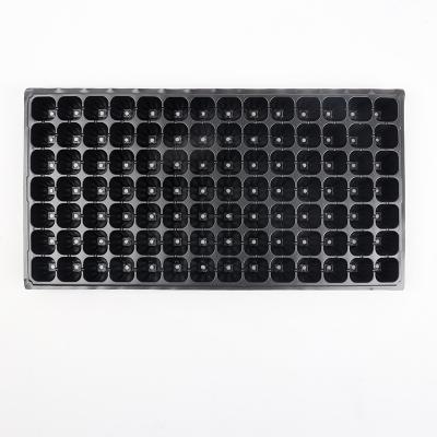 China Eco-friendly 7*15 Black Cell Recycled Tomato Seed Planting Cultivate Plant Starting Seedling Tray for sale