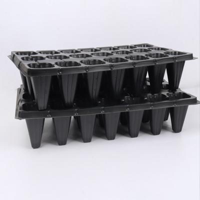 China Eco-friendly Forestry Polystyrene Plastic Planting Seed Cells Sprouter Plug In Deep Seedling Grow Tray for sale