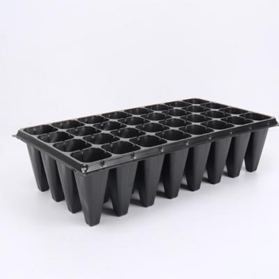 China Eco-friendly Seed Planting 32 Cell Plastic Deep Seedling Nursery Tray For Tree Forestry for sale