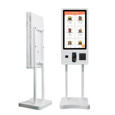 China SDK 32 Inch Interactive Self Service Touch Screen Restaurant Kiosk Payment Ordering Machine for sale