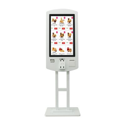 China Dustproof Double Sides 32inch Screens Food Restaurant Self Service Payment Kiosk for sale