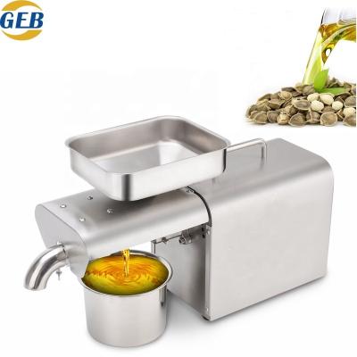 China Home Commercial Simple Intelligent Cold Peanut Oil Seeds Use GEB High Quality Oil Pressing Machine for sale