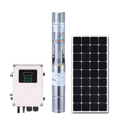 China Energy Saving 48V 4m3 Per Hour Full Set Stainless Steel DC Solar Power Water Pump Kit System for sale