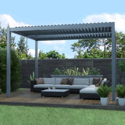 China ECOLOGICAL manual control pergola with fabric roof 9700A for sale