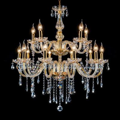 China Large Hotel Lobby Luxury Decorative European Vintagemodern Modern Chandeliers Light Lead Glass Crystal Chandeliers For Home for sale