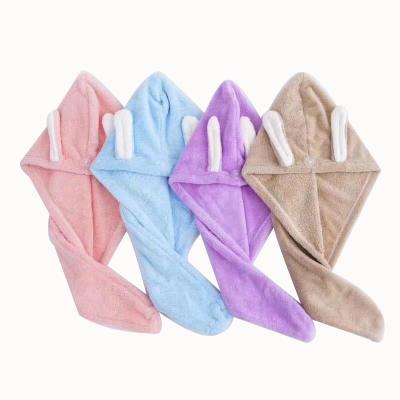 China Sustainable Hair Turbans For Wet Microfiber Hair Towel Wrap For Women Kids for sale