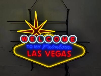 China Custom Logo New Design Las Vegas  PVC Led Neon Sign for sale