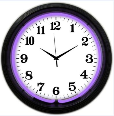 China CUL SAA Neon Light Clocks for sale