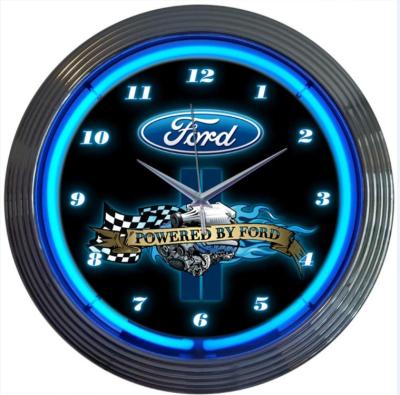 China Helle Neon Pontiacs Takteingang AC110 Neonwanduhr Digital zu verkaufen