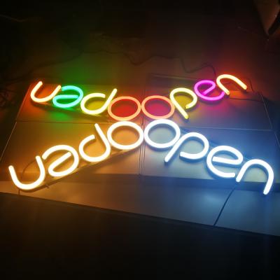 China Outdoor Flexible Waterproof RGB Acrylic Sign Flex LED Neon Sign Custom Signs Letter Advertising for sale