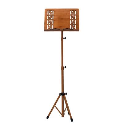 China Music Lovers Beginners Gift Adjustable Wooden Music Stand with Quality Wooden Music Notebook Note Holder for sale