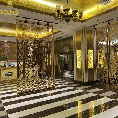 China Modern Professional Decorative Outdoor Project Stainless Steel Wall Partition Balcony Room Divider Balcony Privacy Screen for sale