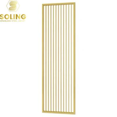 China Modern Factory Customized Laser Cut Mirror Well Polished Metal Screens Interior Decorative Room Divider Metal Screens for sale