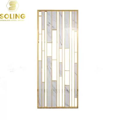 China Modern Design Metal Folding Screen Room Divider Living Room Cheap Decorative Modern Room Divider for sale