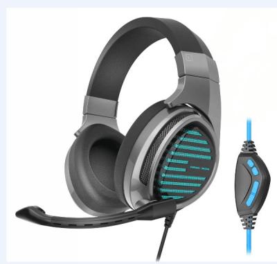 China Headband Wire Gaming Headset With Strong Bass Gaming Earphone And Gamer PC Headset With LED And Vibration for sale