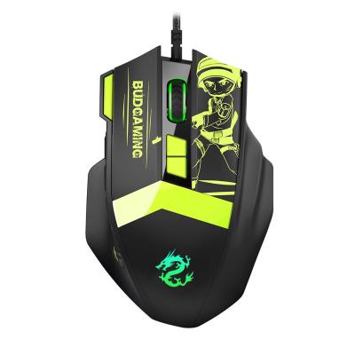 China Ergonomic Gaming Mouse RGB DPI Gaming Mouse 12D up to 7200 Customizable Colorful Light Adjustable Desktop for Computer Gamer and Home for sale