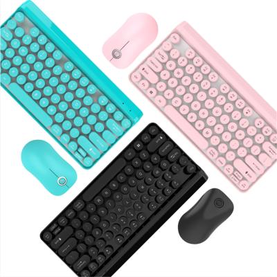 China For Home Office Mini Portable Colorful 2.4G Wireless Keyboard And Mouse Combo Set For Computer Laptop For Office Use for sale