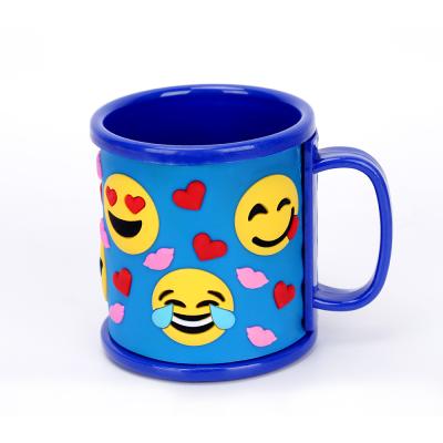 China Viable Viable Colorful Soft PVC 3D Kids Personalized Coffee Gifts Custom Special Cartoon Plastic Cups for sale