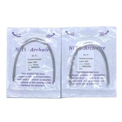 China Sino Super Active Dentistry Elastic Arch Thermally Wires Niti Orthodontic Wire for sale