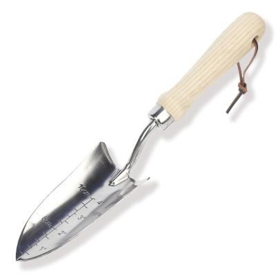 China Durable gardening tools stainless steel garden hand trowel for rust resistance and minimal soil adhesion for sale