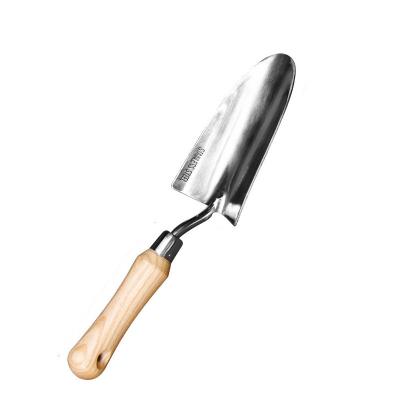 China White House Rose Garden Ash Wood Hand Stainless Steel Garden Tools Durable Trowel for sale