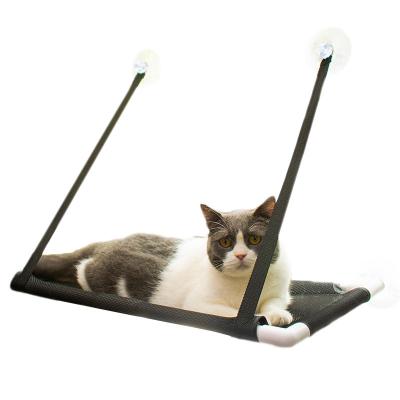 China Popular Space Saving Window Mounted Cat Bed Tree Hammock Free Holding Woven Cat Hammock for sale