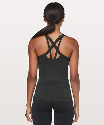 China cheap wholesale yoga tank top beautiful strappy back cheap ladies yoga tank top for sale