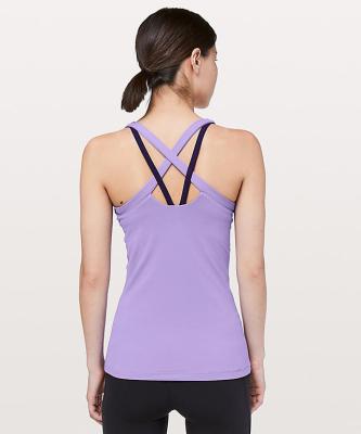 China Activewearträgershirt schöne strappy hintere Activewear-Trägershirtfrau zu verkaufen