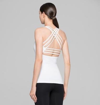 China Hot sexy yoga top with back strappy design hot girls sexy tank top for sale