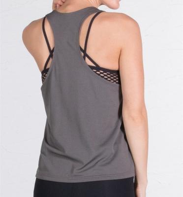 China Nylon spandex LYCRA performed cheap moisture wicking cheap ladies yoga tank top for sale