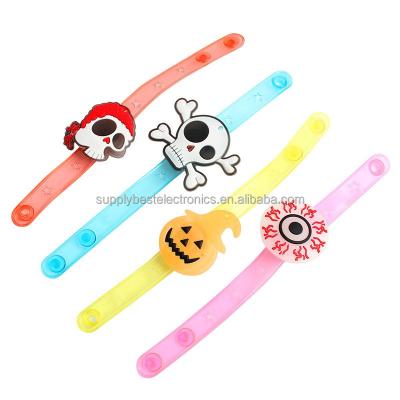 China PS Led Pumpkin Halloween Christmas Lighting Bracelet For Halloween Party Supplies for sale