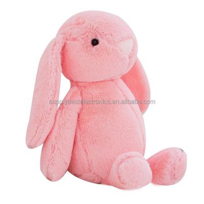 China Plush Bunny Long Ear Color Stuffed Bunny Animal Plush Bunny Toy Soft Stuffed Animal 30cm Flower Easter Bunny for sale